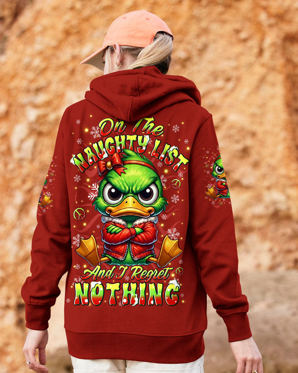 ON THE NAUGHTY LIST DUCK CHRISTMAS ALL OVER PRINT - YHLN1211251
