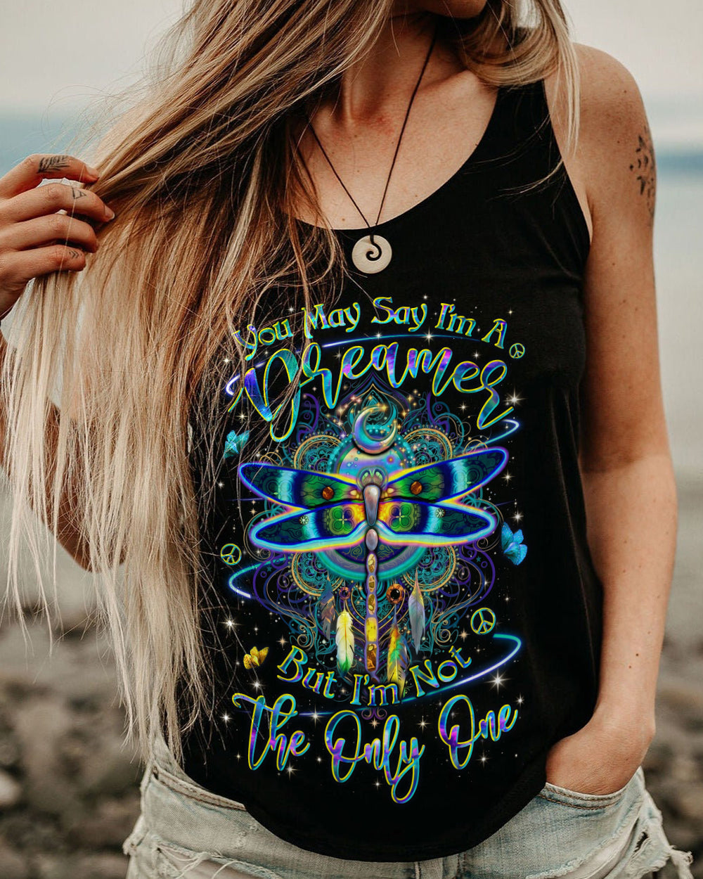 YOU MAY SAY I'M A DREAMER DRAGONFLY ALL OVER PRINT - YHLN1212252
