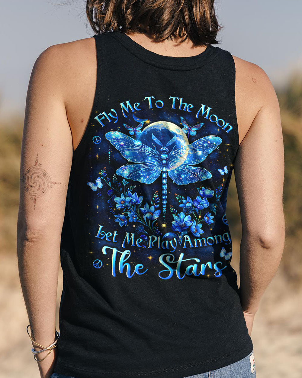 FLY ME TO THE MOON DRAGONFLY ALL OVER PRINT - YHLN1303243