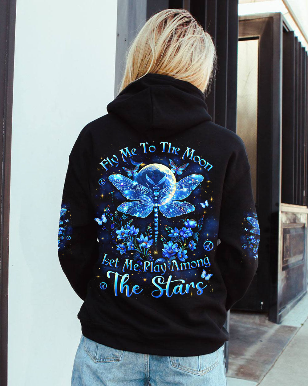 FLY ME TO THE MOON DRAGONFLY ALL OVER PRINT - YHLN1303243