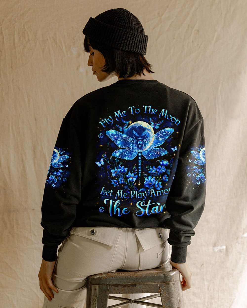 FLY ME TO THE MOON DRAGONFLY ALL OVER PRINT - YHLN1303243