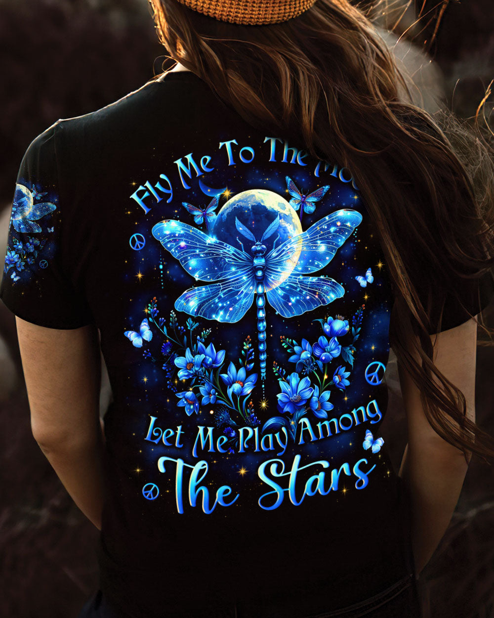 FLY ME TO THE MOON DRAGONFLY ALL OVER PRINT - YHLN1303243