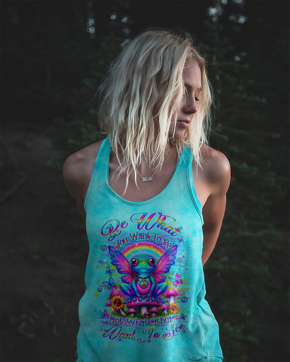 BE WHAT YOU WANT TO BE FROG ALL OVER PRINT - YHLN1305243