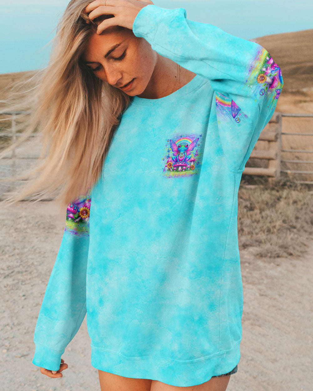 BE WHAT YOU WANT TO BE FROG ALL OVER PRINT - YHLN1305243