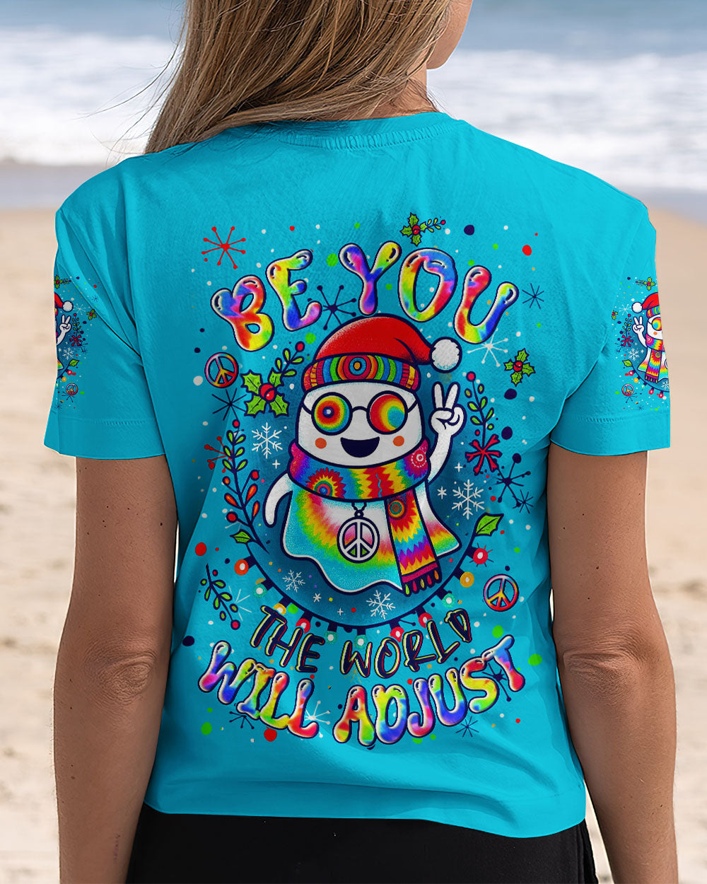 BE YOU THE WORLD WILL ADJUST CHRISTMAS ALL OVER PRINT - YHLN1310253