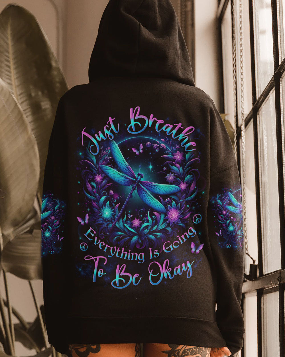 JUST BREATHE DRAGONFLY ALL OVER PRINT - YHLN1312232