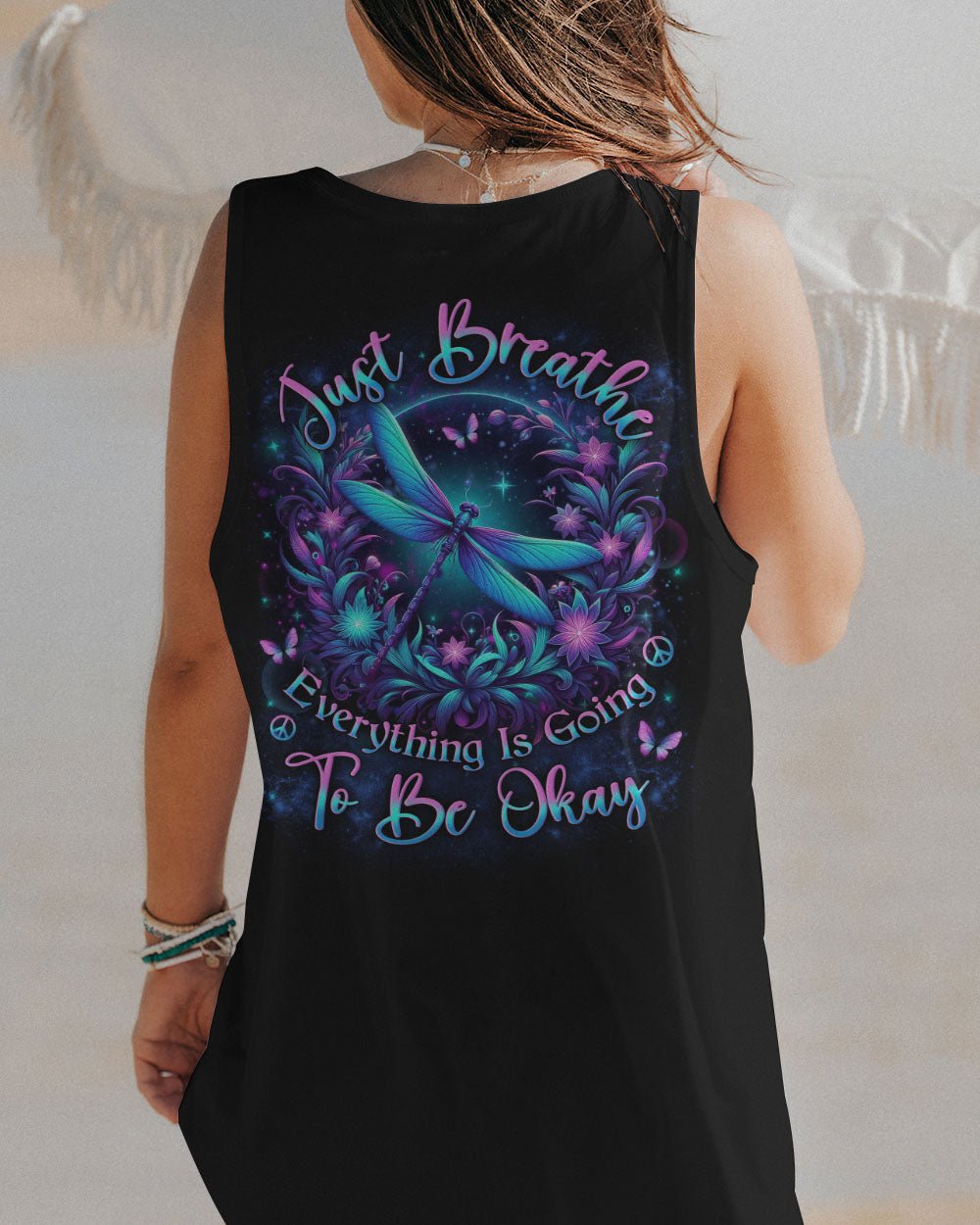 JUST BREATHE DRAGONFLY ALL OVER PRINT - YHLN1312232