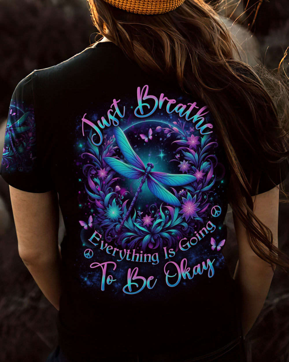 JUST BREATHE DRAGONFLY ALL OVER PRINT - YHLN1312232