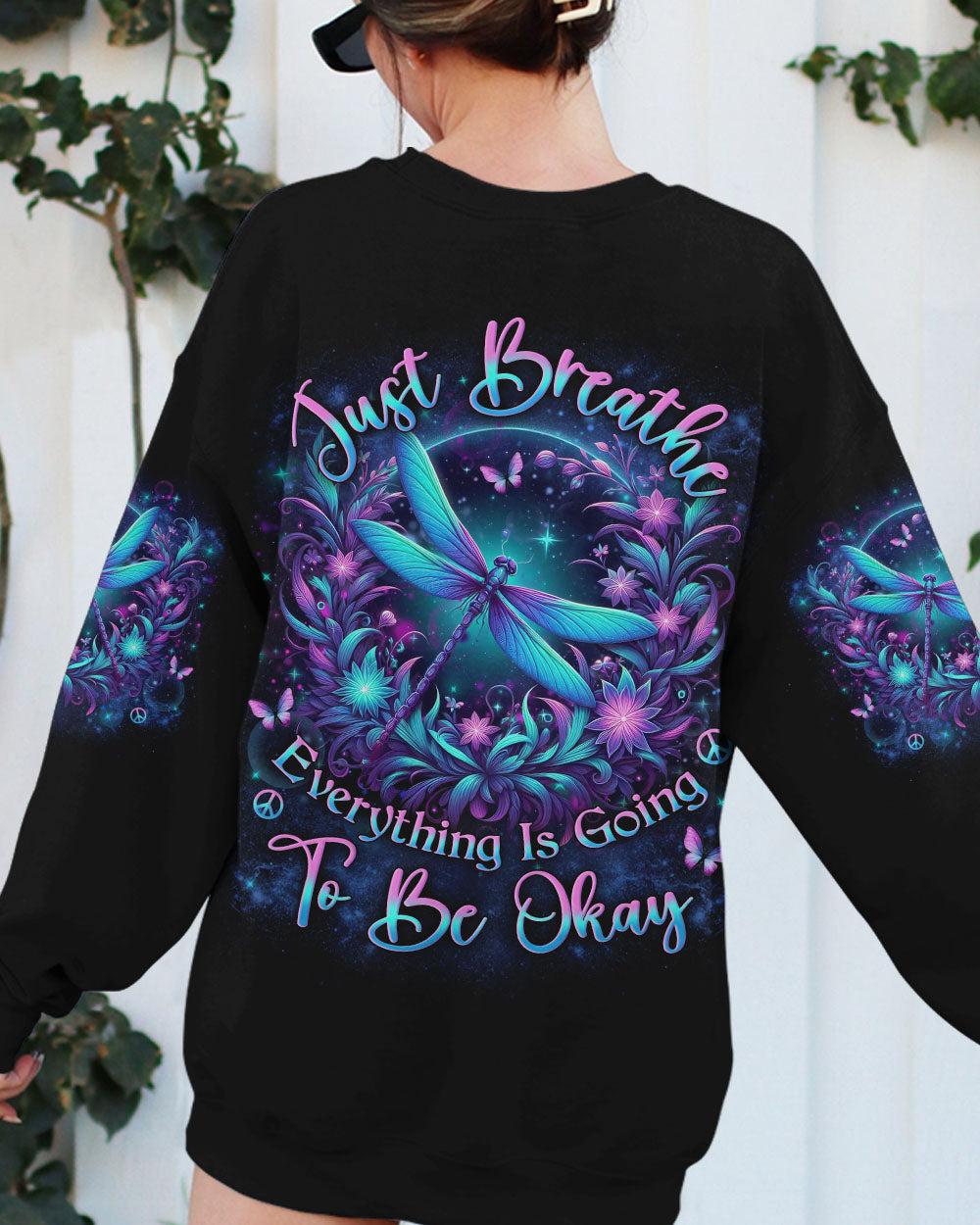 JUST BREATHE DRAGONFLY ALL OVER PRINT - YHLN1312232