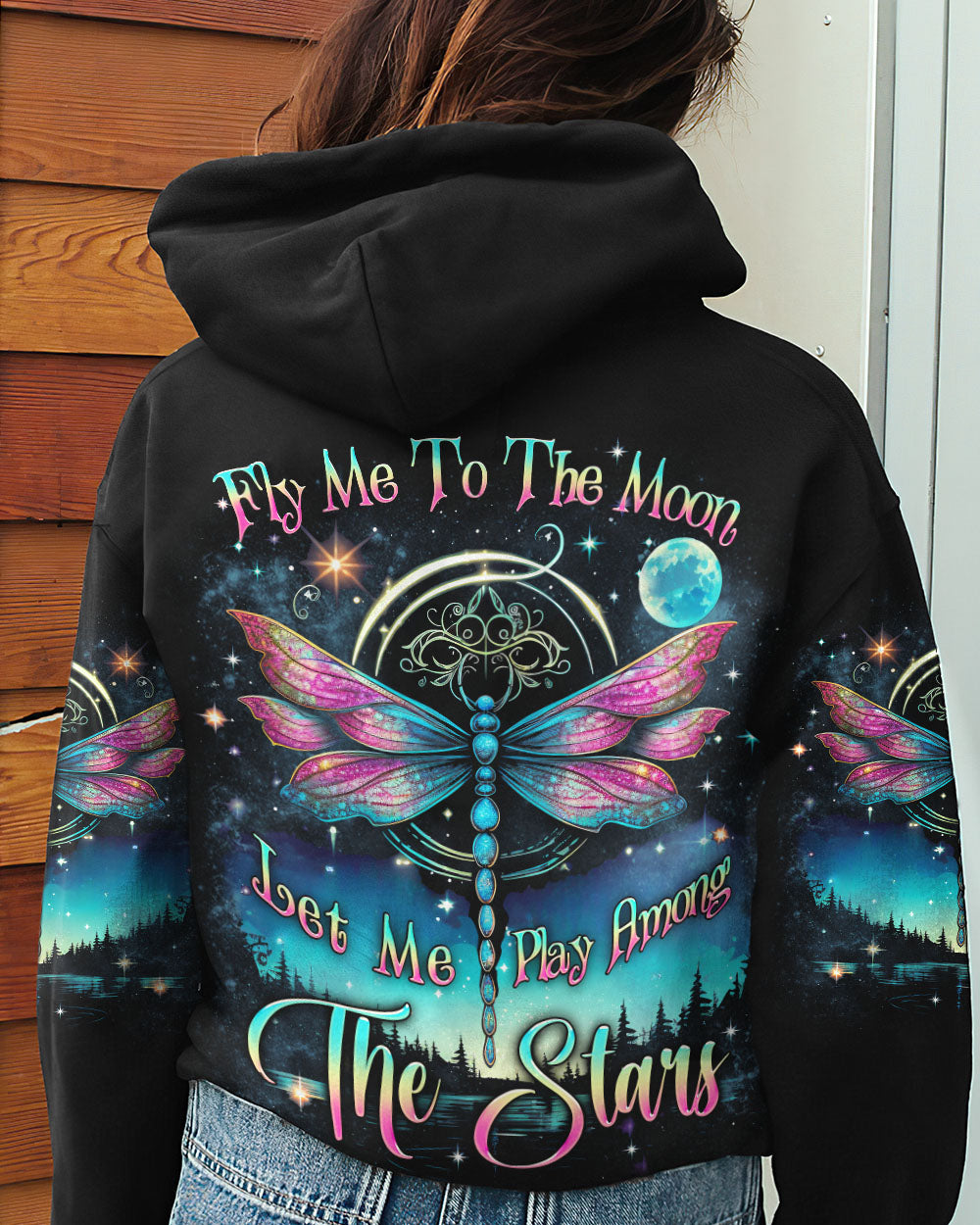 FLY ME TO THE MOON DRAGONFLY ALL OVER PRINT - YHLN1407232