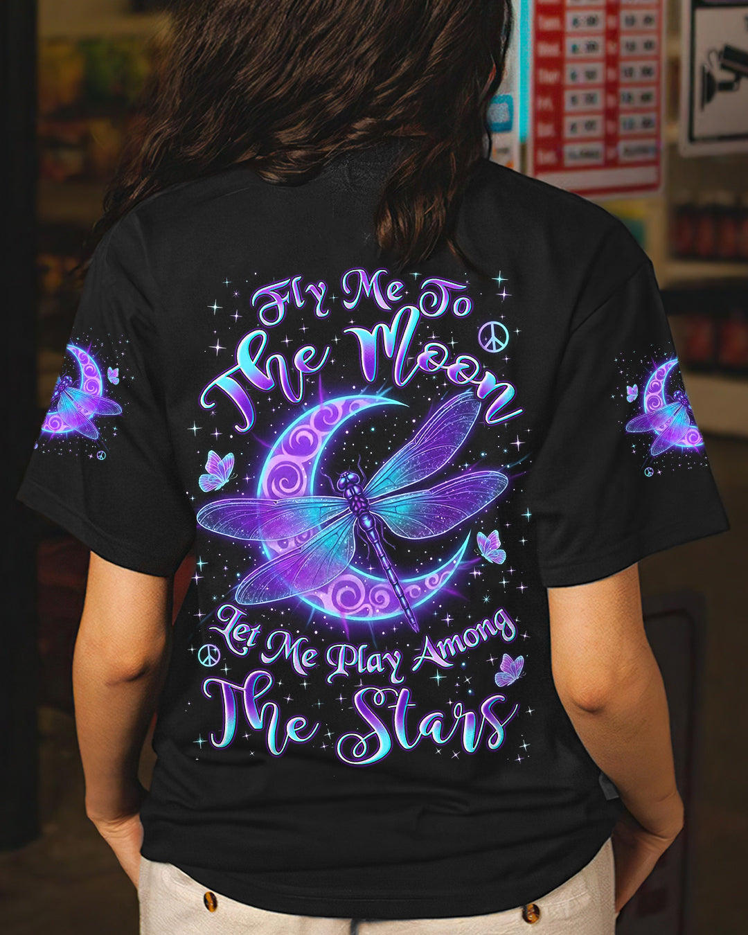 FLY ME TO THE MOON DRAGONFLY ALL OVER PRINT - YHLN1501262