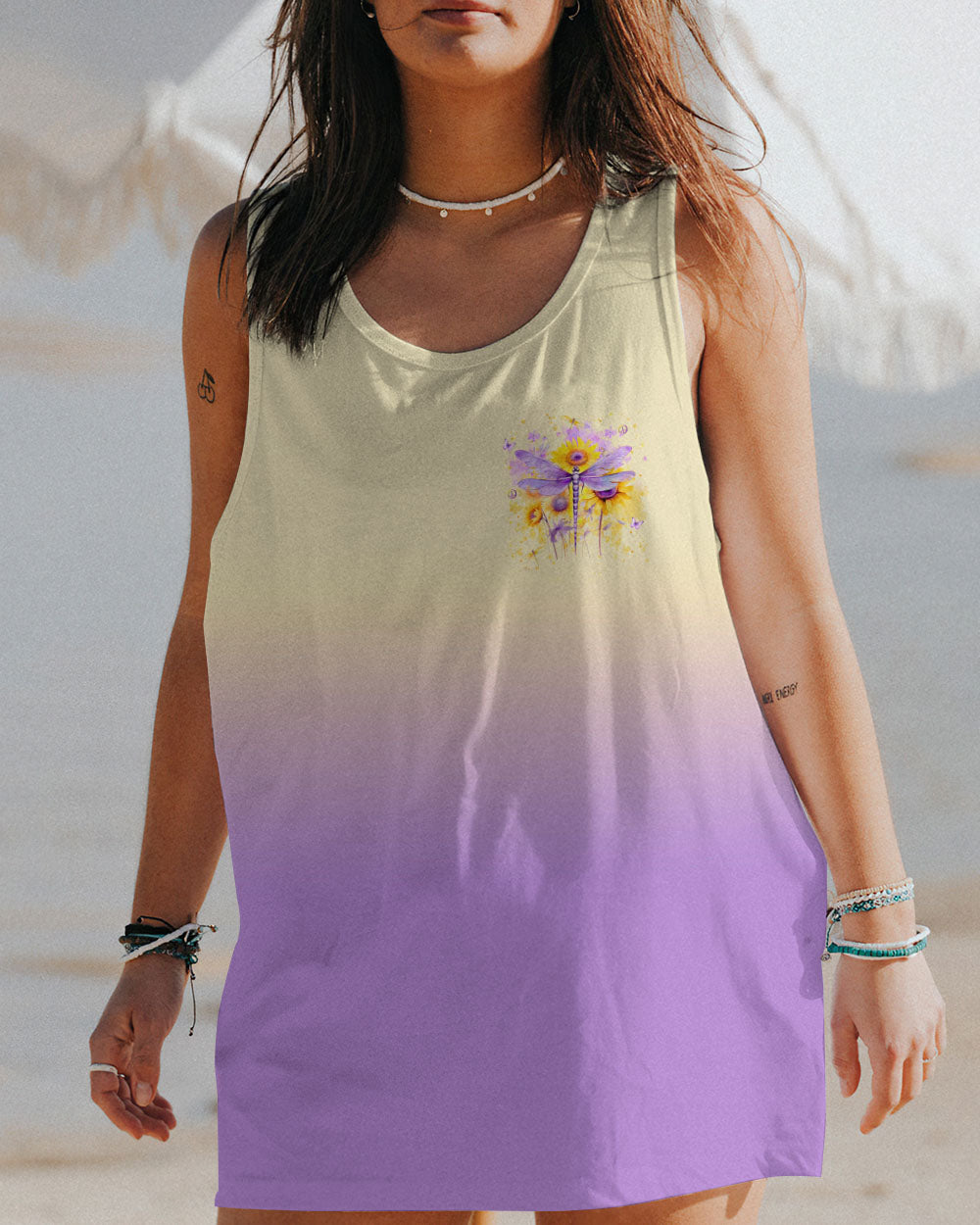 SPIRIT OF A FAIRY DRAGONFLY SUNFLOWERS ALL OVER PRINT - YHLN1512231