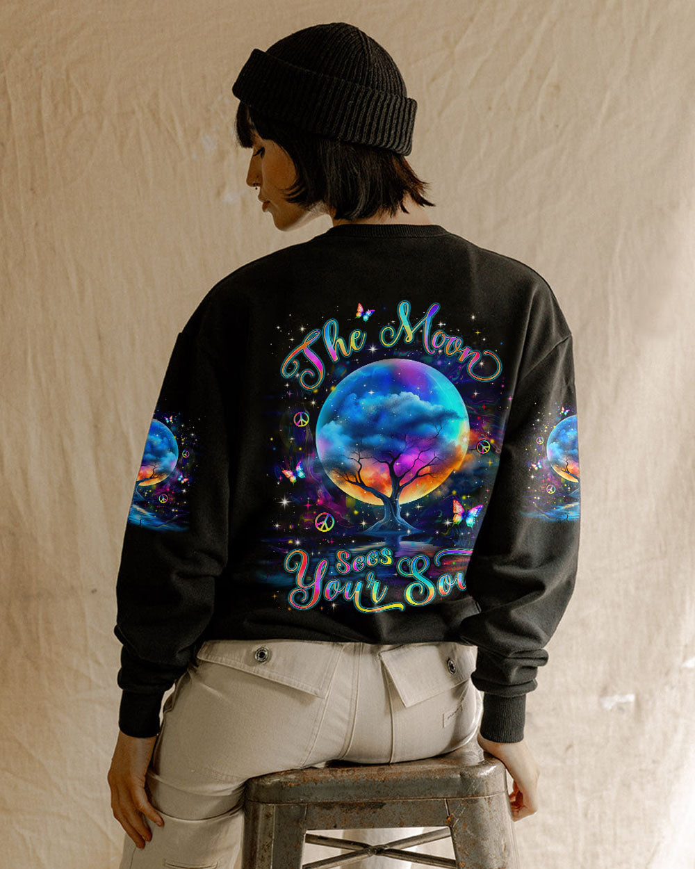 THE MOON SEES YOUR SOUL ALL OVER PRINT - YHLN1704243