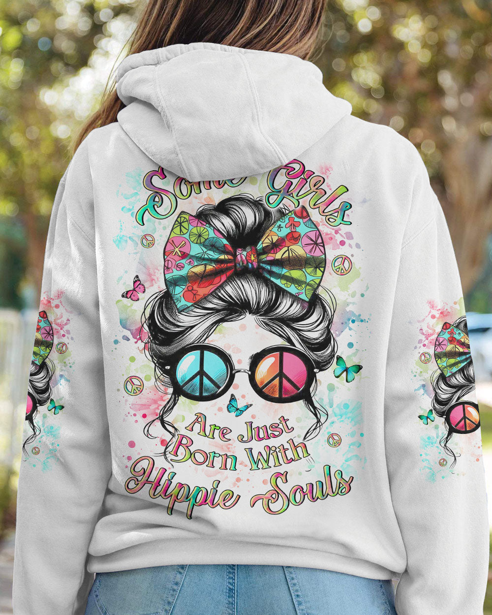 SOME GIRLS ARE JUST BORN WITH HIPPIE SOULS ALL OVER PRINT - YHLN1706241