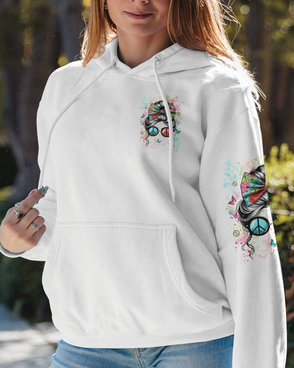 SOME GIRLS ARE JUST BORN WITH HIPPIE SOULS ALL OVER PRINT - YHLN1706241