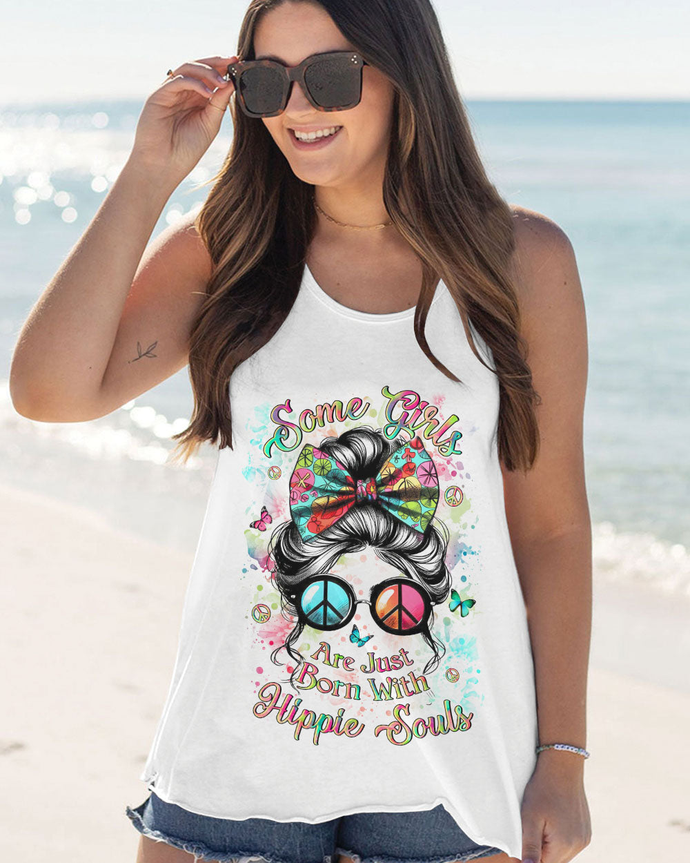 SOME GIRLS ARE JUST BORN WITH HIPPIE SOULS ALL OVER PRINT - YHLN1706241