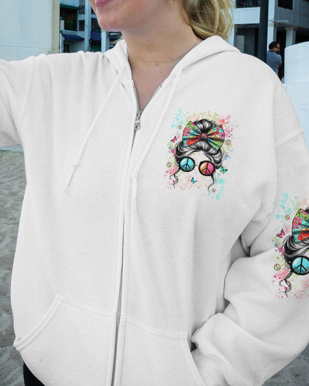 SOME GIRLS ARE JUST BORN WITH HIPPIE SOULS ALL OVER PRINT - YHLN1706241