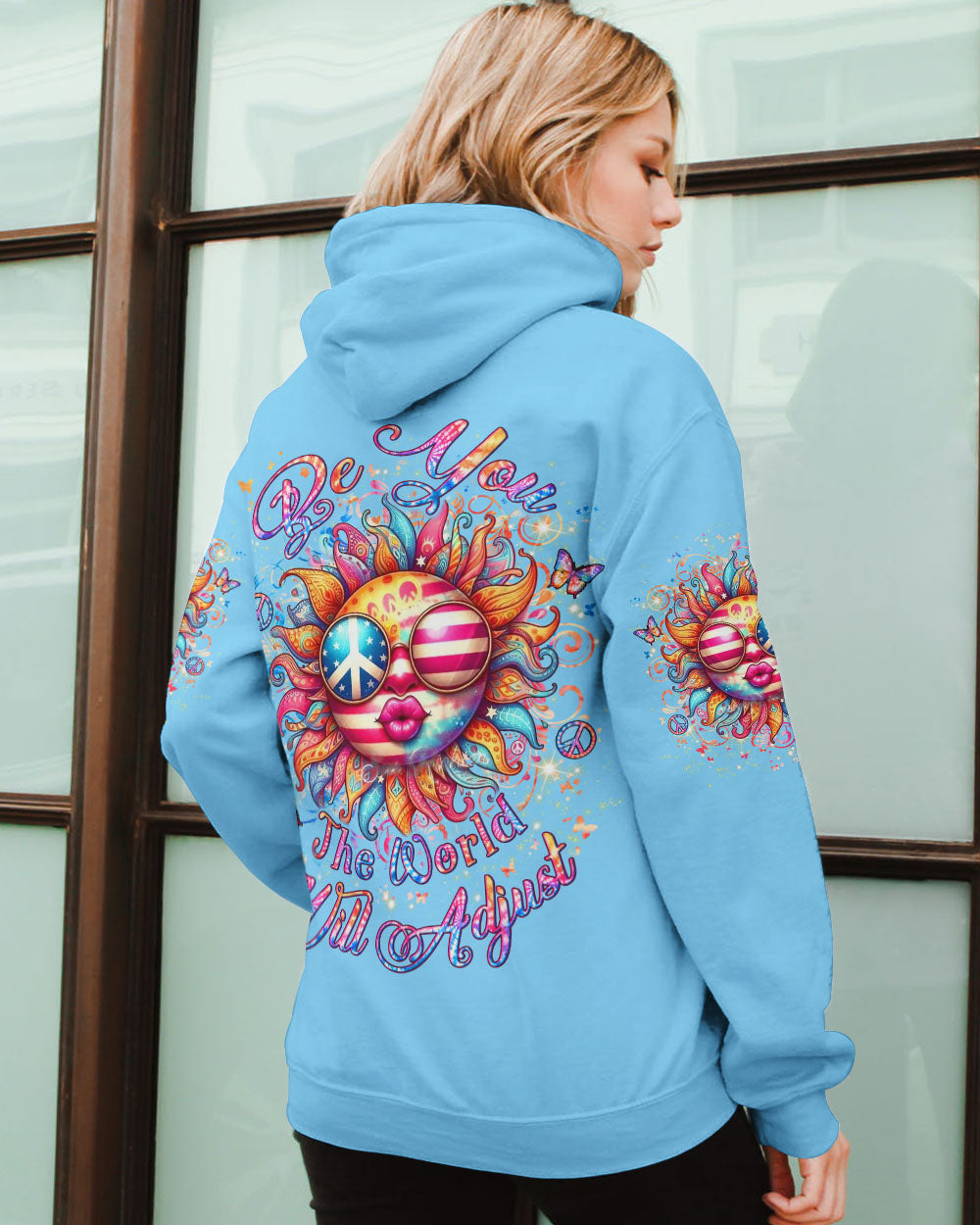 BE YOU THE WORLD WILL ADJUST ALL OVER PRINT - YHLN1707243