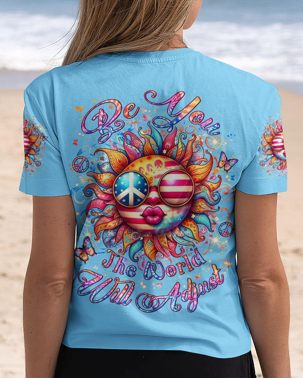 BE YOU THE WORLD WILL ADJUST ALL OVER PRINT - YHLN1707243