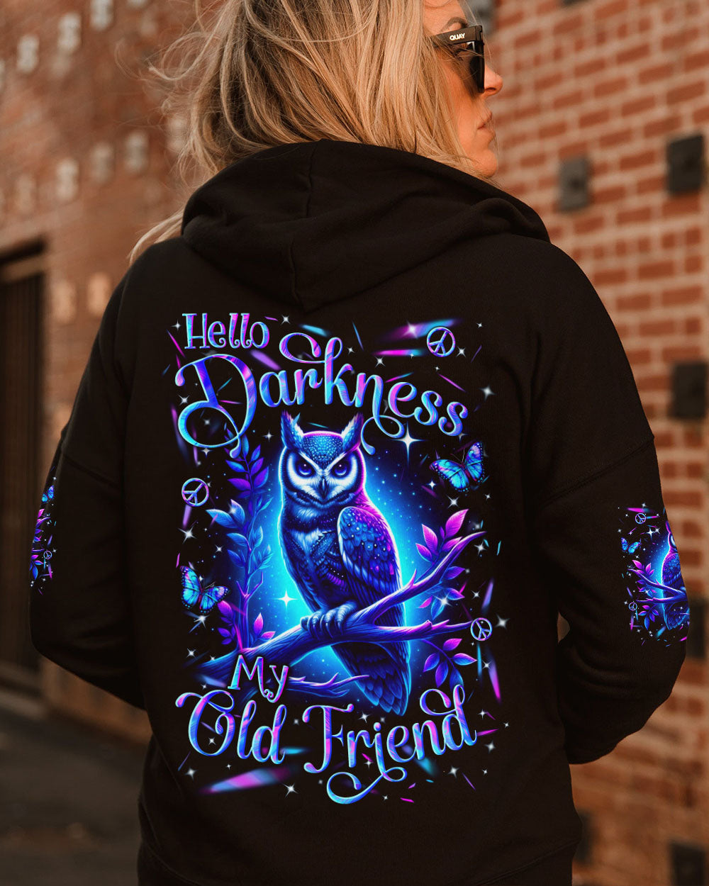HELLO DARKNESS MY OLD FRIEND OWL ALL OVER PRINT - YHLN1709253