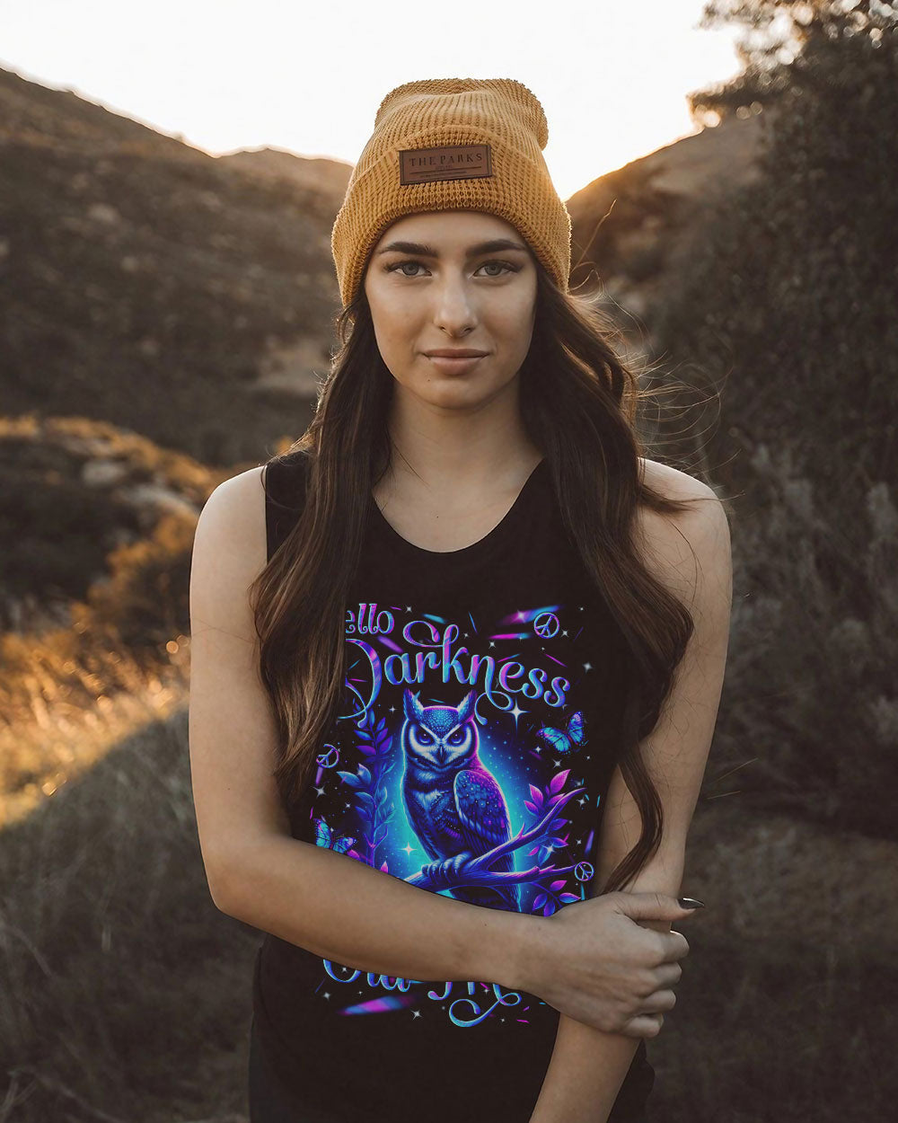 HELLO DARKNESS MY OLD FRIEND OWL ALL OVER PRINT - YHLN1709253