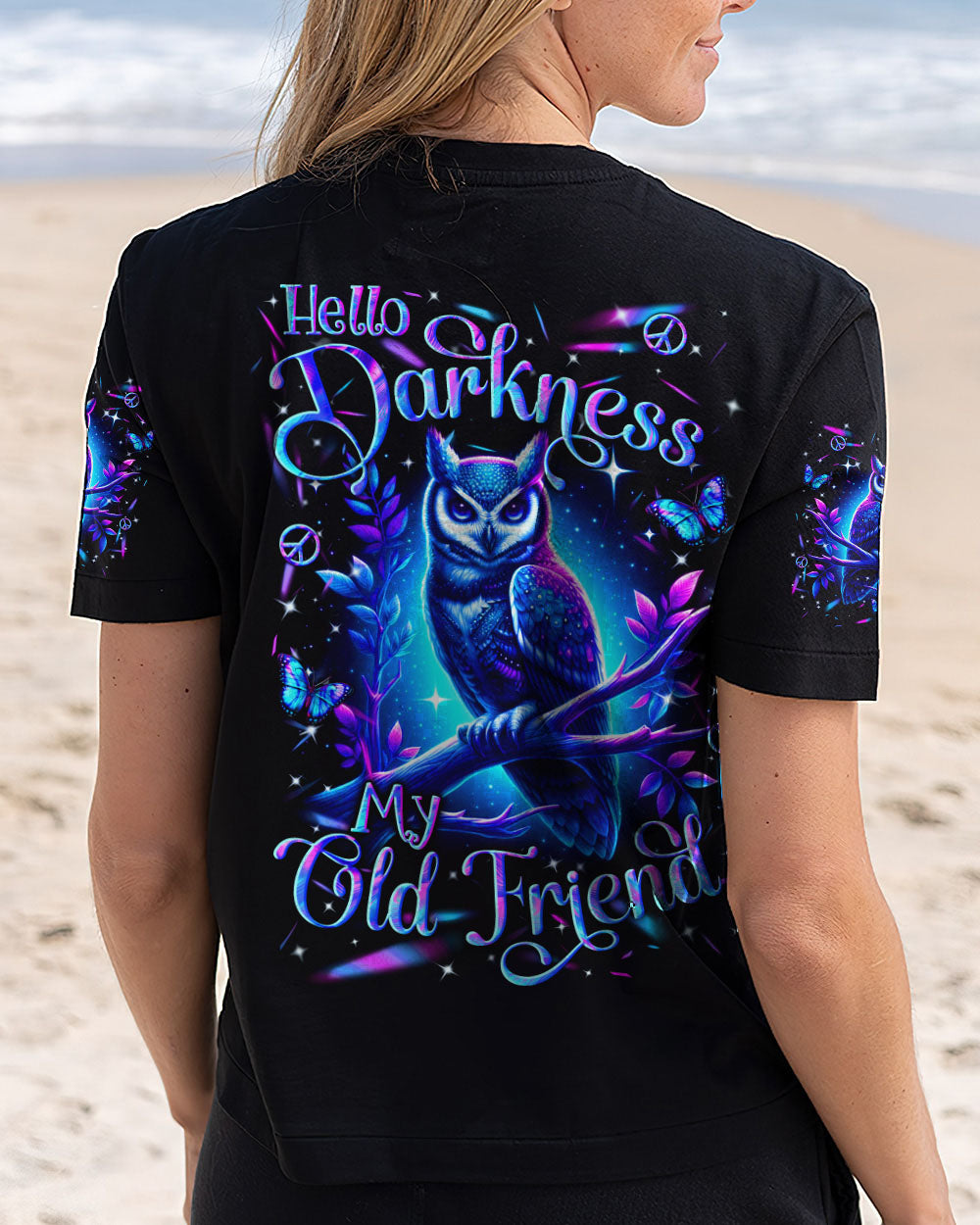 HELLO DARKNESS MY OLD FRIEND OWL ALL OVER PRINT - YHLN1709253