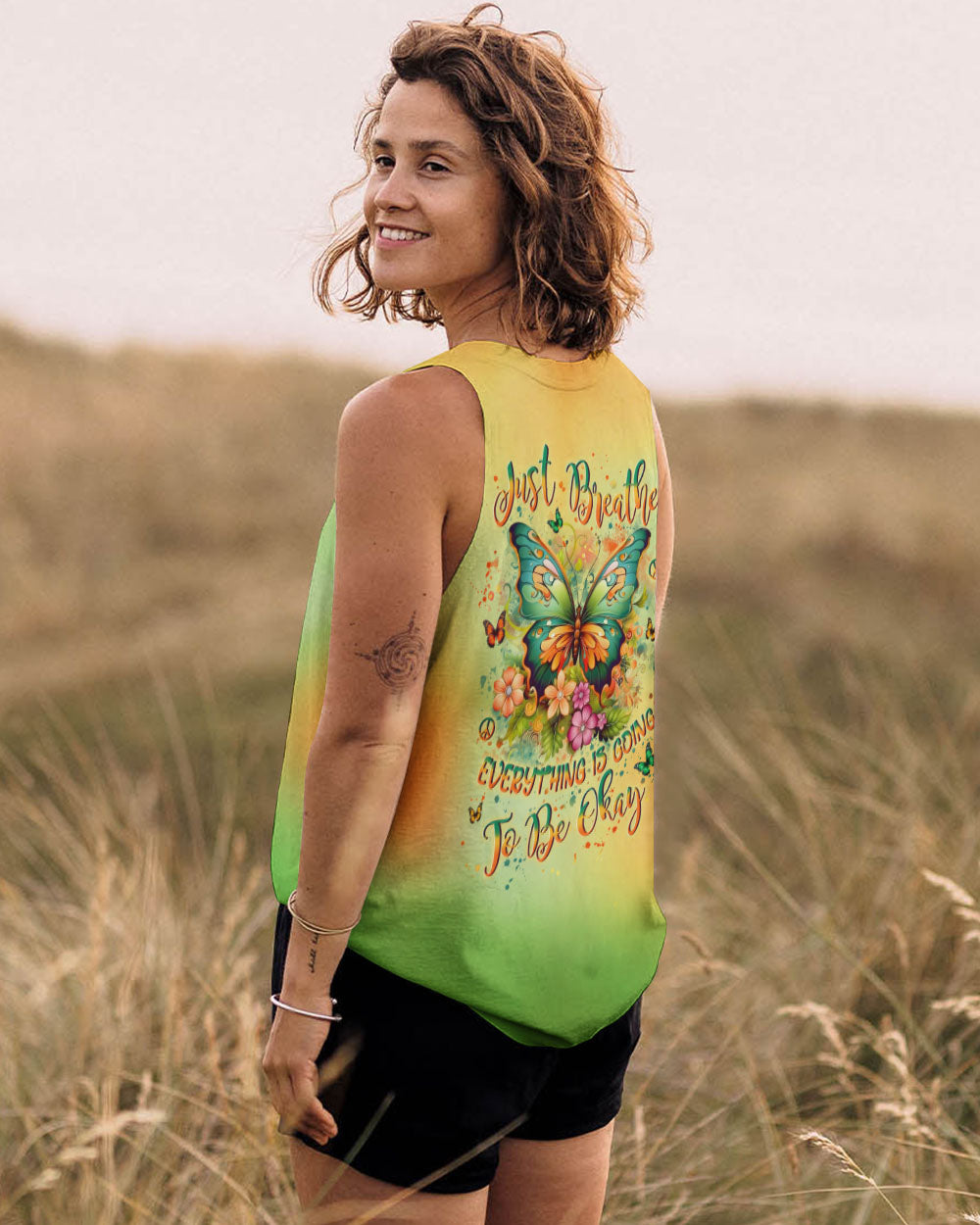 JUST BREATHE DRAGONFLY ALL OVER PRINT - YHLN1802252