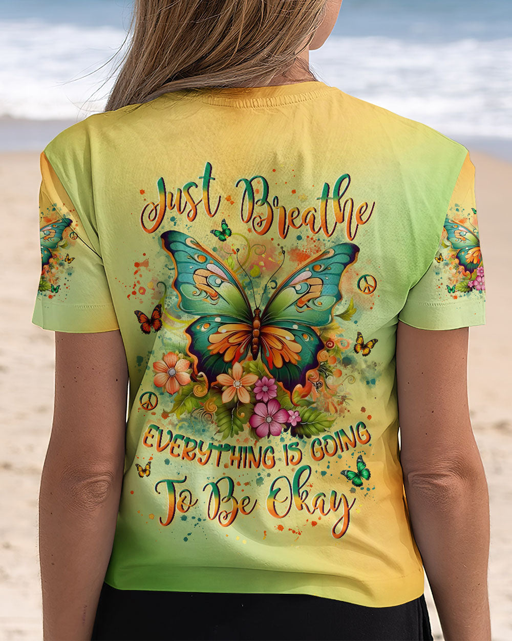 JUST BREATHE DRAGONFLY ALL OVER PRINT - YHLN1802252