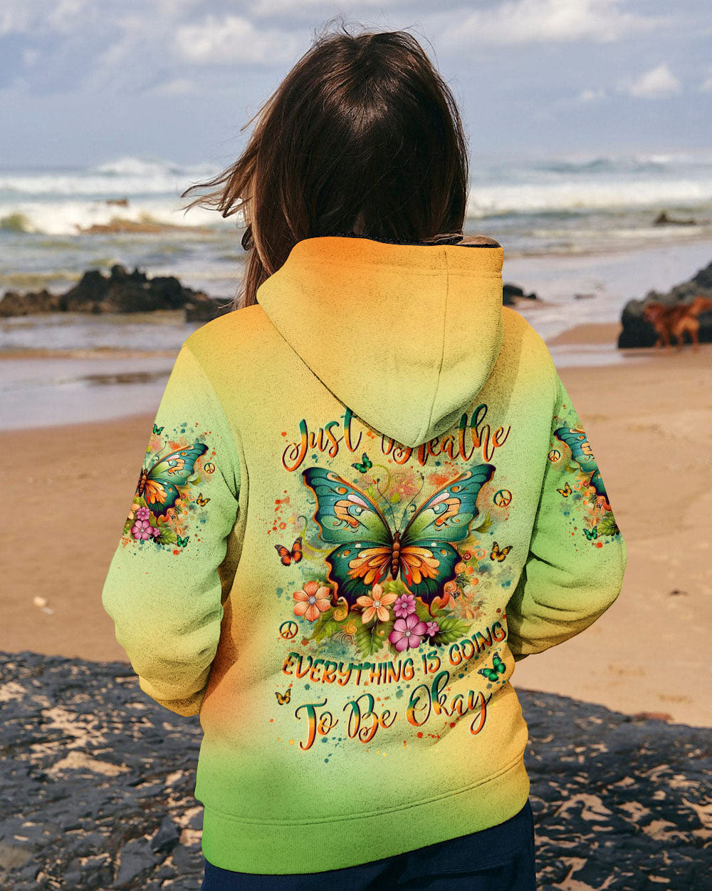JUST BREATHE DRAGONFLY ALL OVER PRINT - YHLN1802252