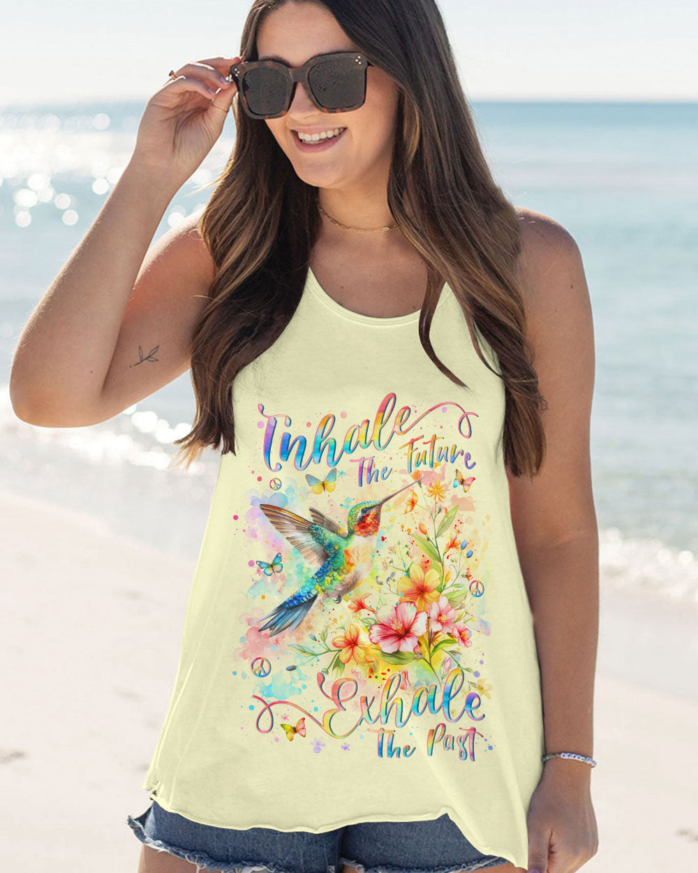 INHALE THE FUTURE EXHALE THE PAST HUMMINGBIRD ALL OVER PRINT - YHLN1803241