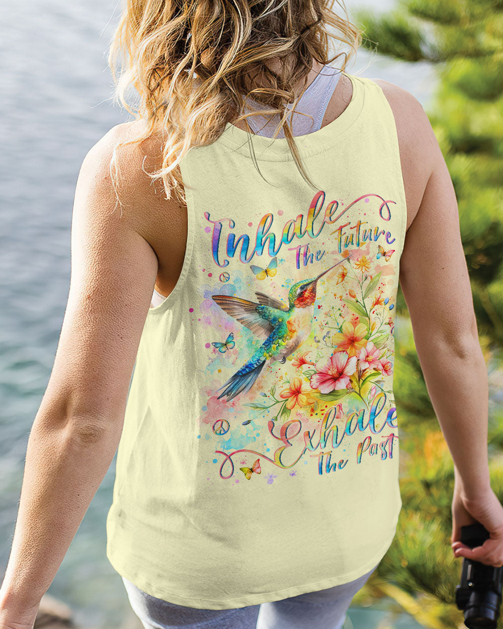 INHALE THE FUTURE EXHALE THE PAST HUMMINGBIRD ALL OVER PRINT - YHLN1803241