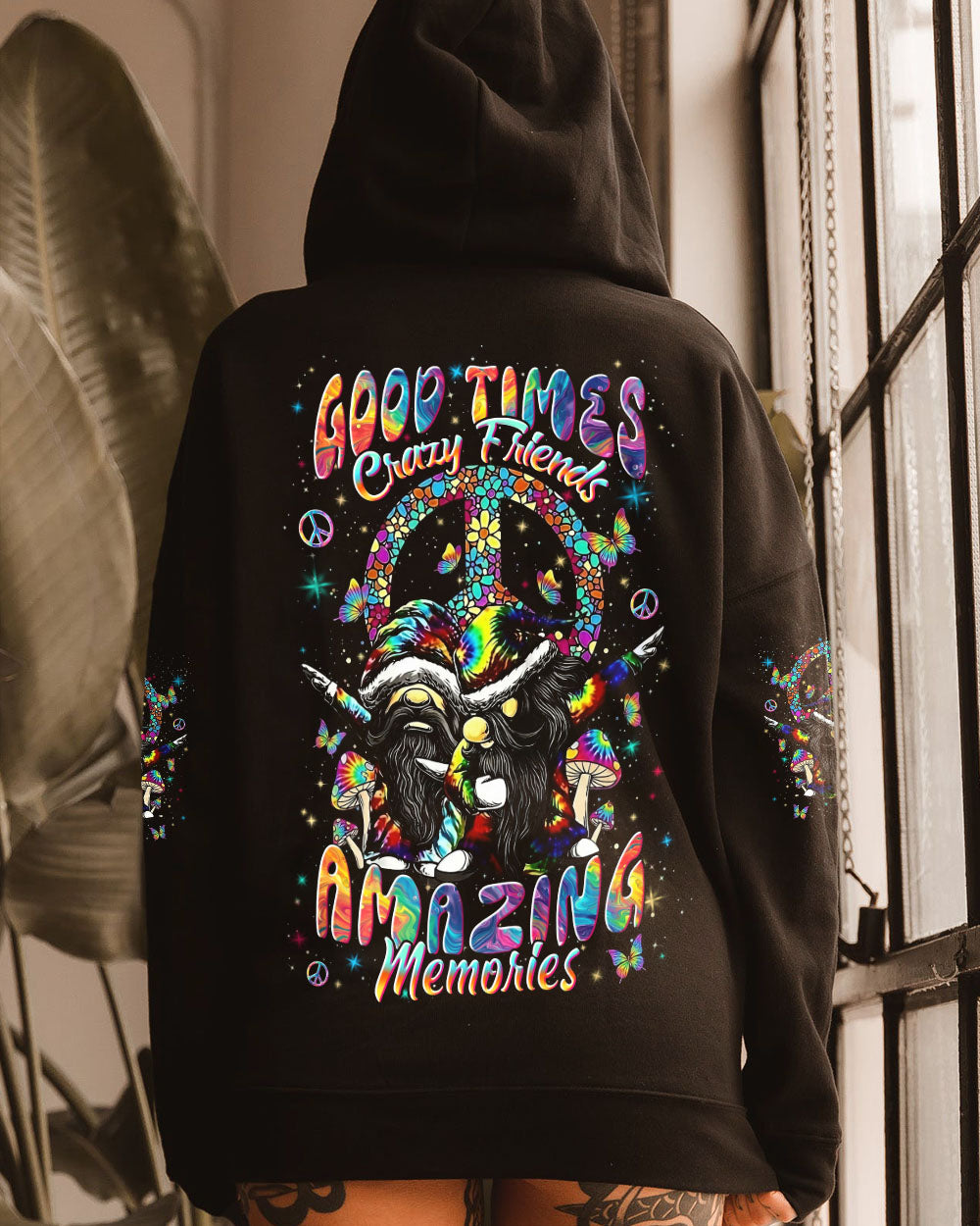 GOOD TIMES CRAZY FRIEND GNOME ALL OVER PRINT - YHLN1811251