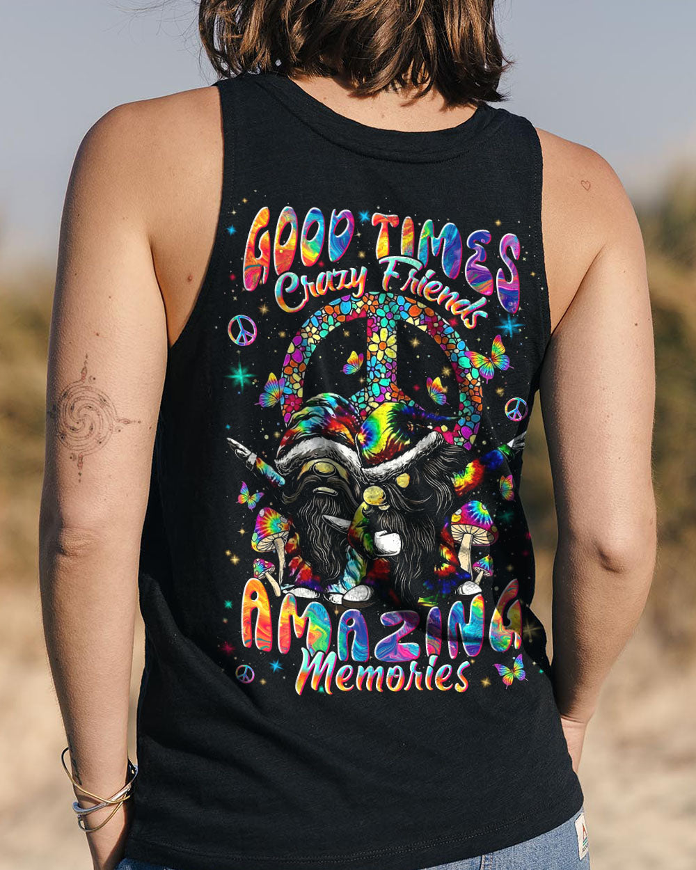 GOOD TIMES CRAZY FRIEND GNOME ALL OVER PRINT - YHLN1811251