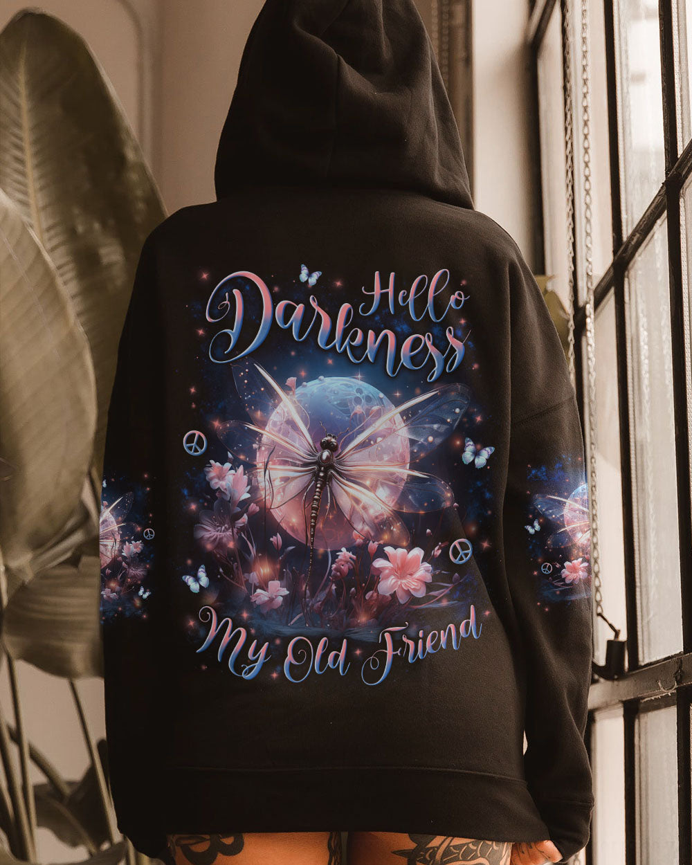 HELLO DARKNESS MY OLD FRIEND DRAGONFLY ALL OVER PRINT - YHLN1902241
