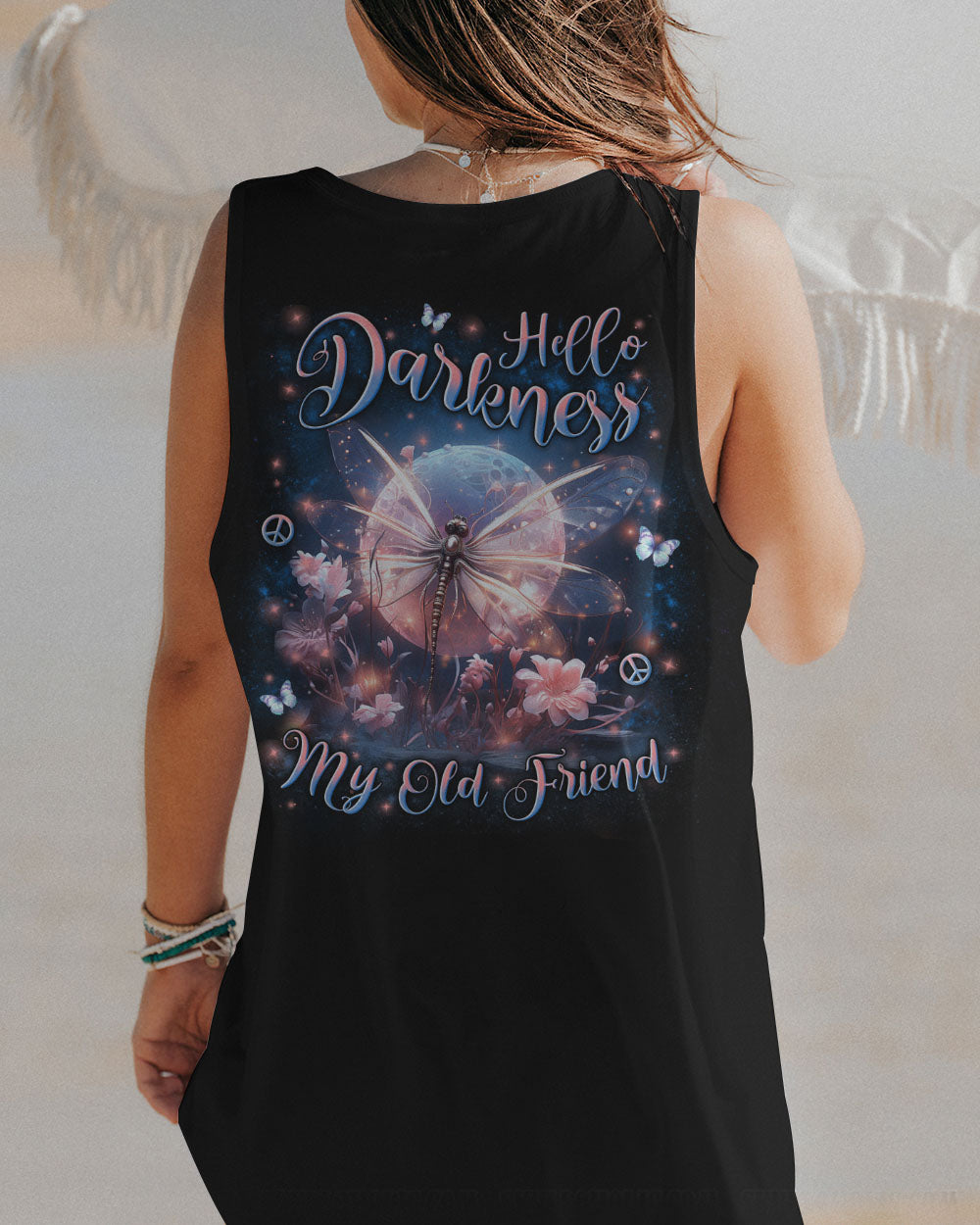 HELLO DARKNESS MY OLD FRIEND DRAGONFLY ALL OVER PRINT - YHLN1902241