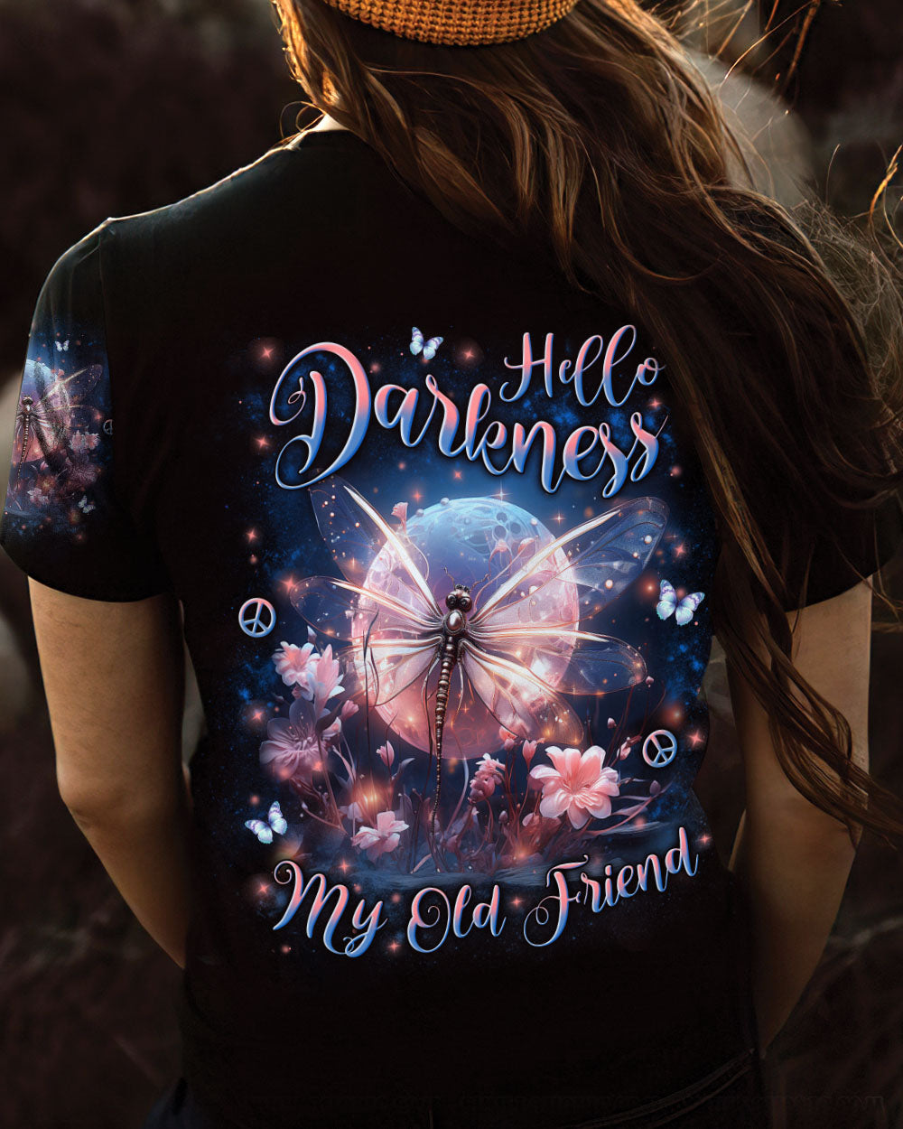 HELLO DARKNESS MY OLD FRIEND DRAGONFLY ALL OVER PRINT - YHLN1902241