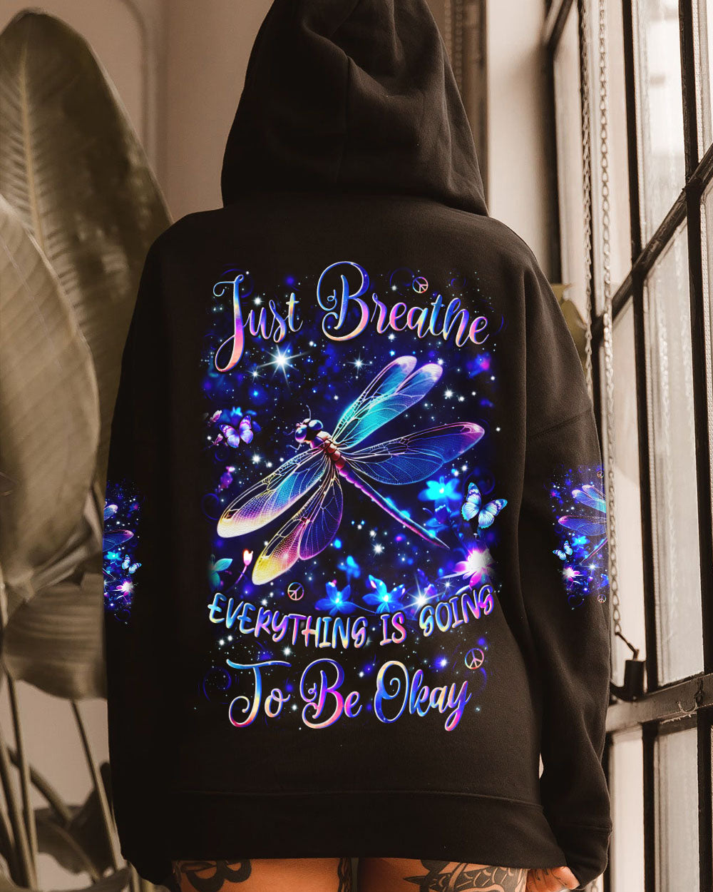 JUST BREATHE DRAGONFLY ALL OVER PRINT - YHLN1909251