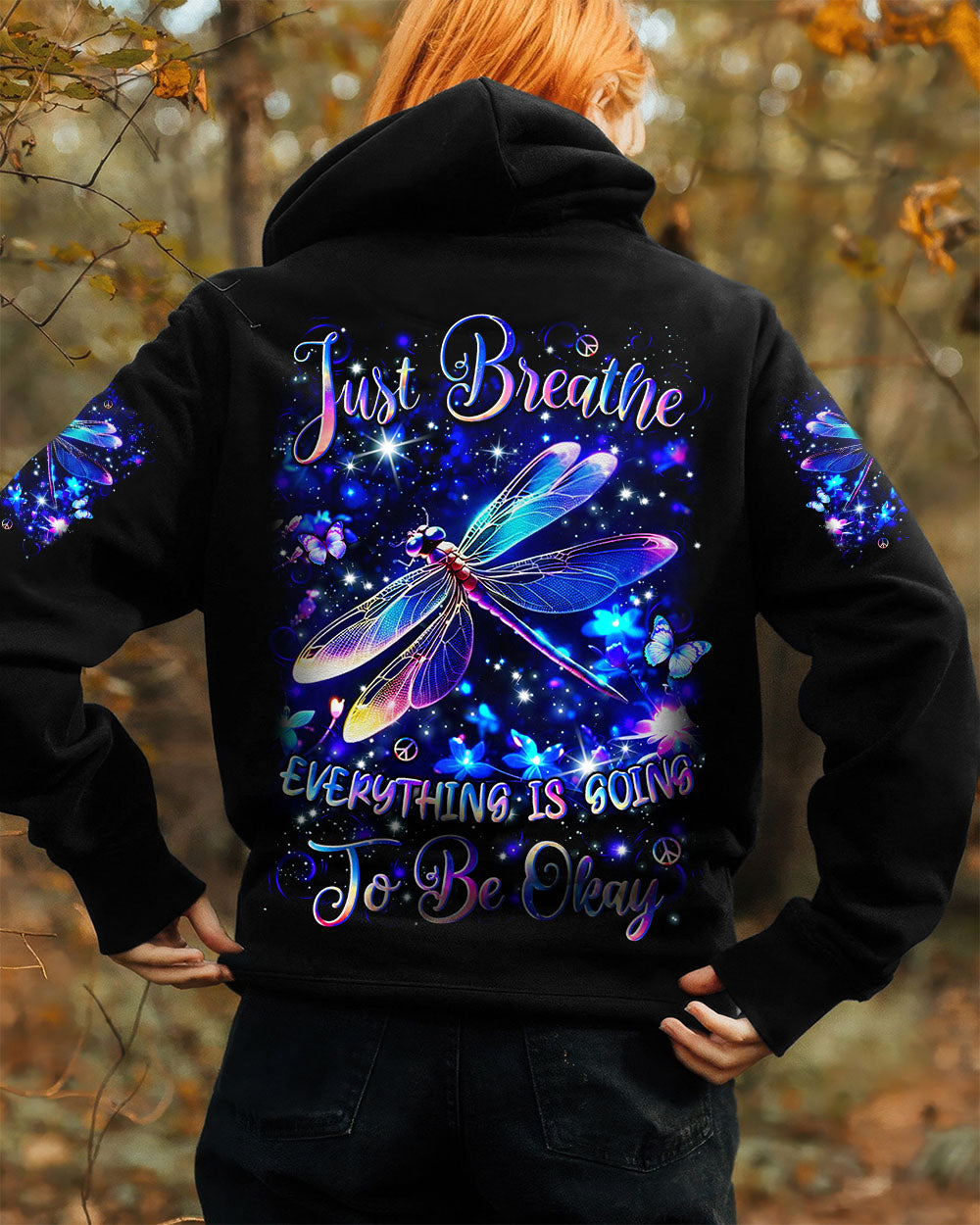 JUST BREATHE DRAGONFLY ALL OVER PRINT - YHLN1909251