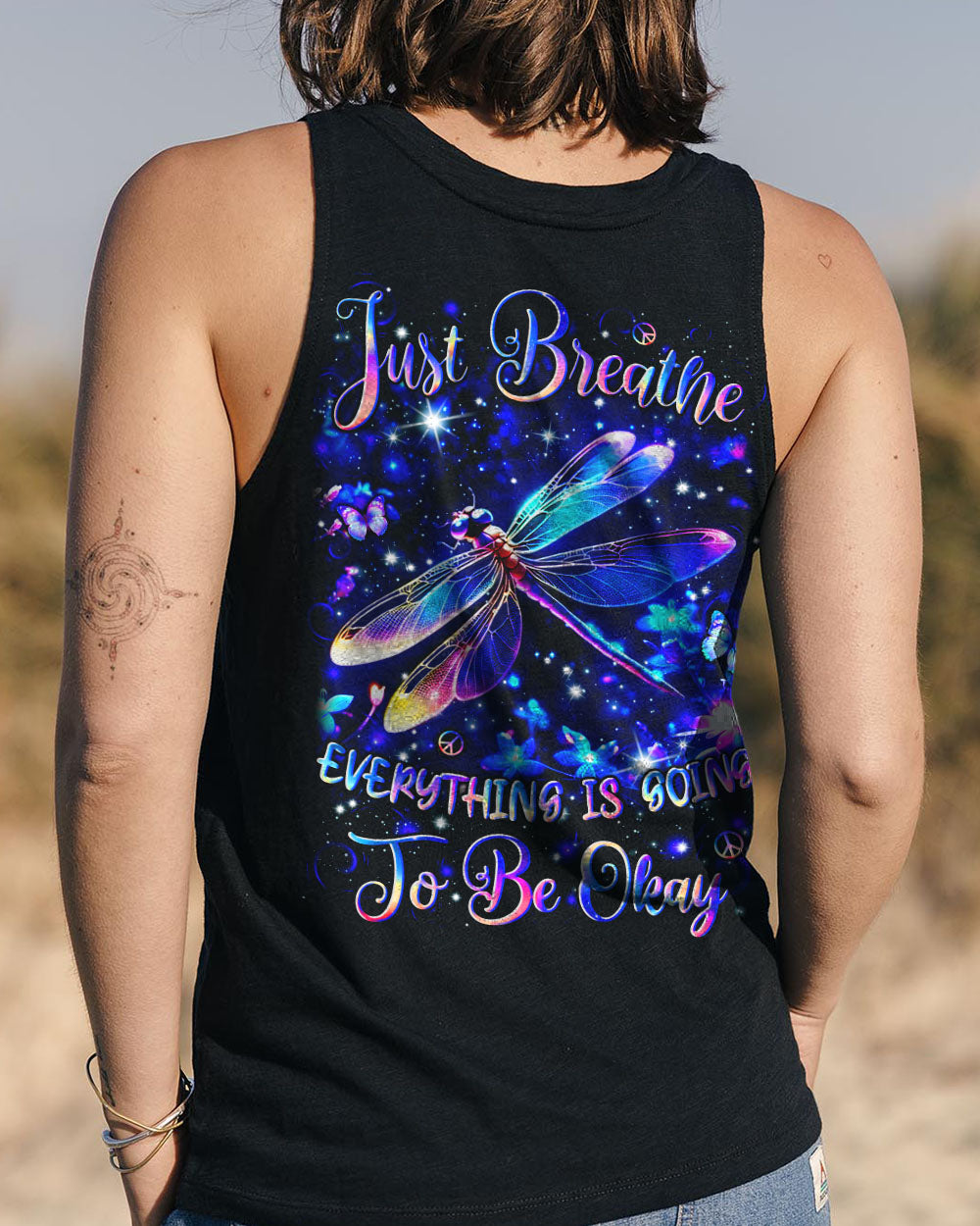 JUST BREATHE DRAGONFLY ALL OVER PRINT - YHLN1909251