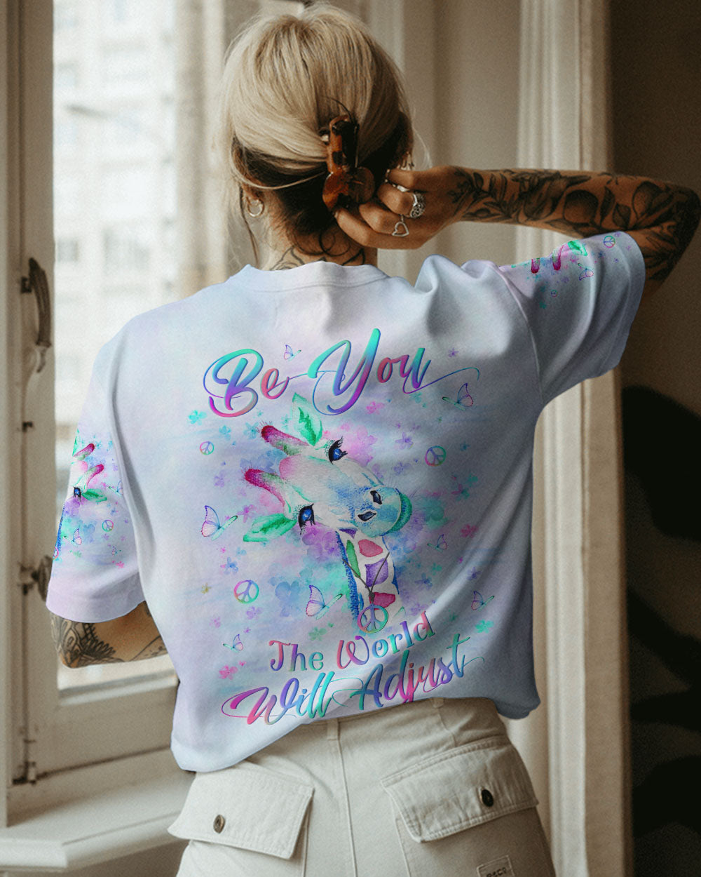 BE YOU THE WORLD WILL ADJUST ALL OVER PRINT - YHLN1912233