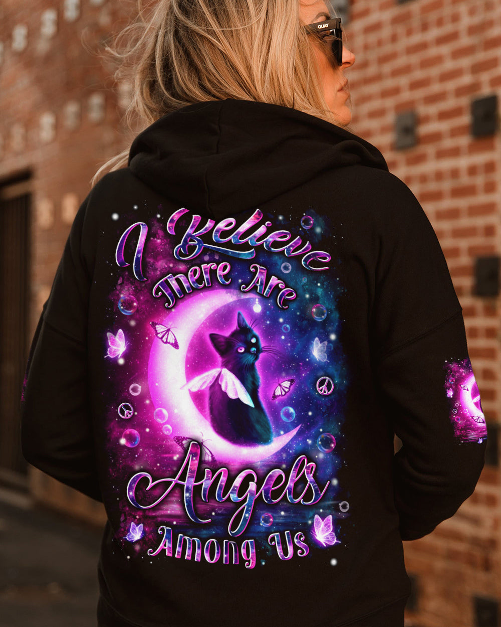 I BELIEVE THERE ARE ANGELS AMONG US CAT ALL OVER PRINT - YHLN2001261