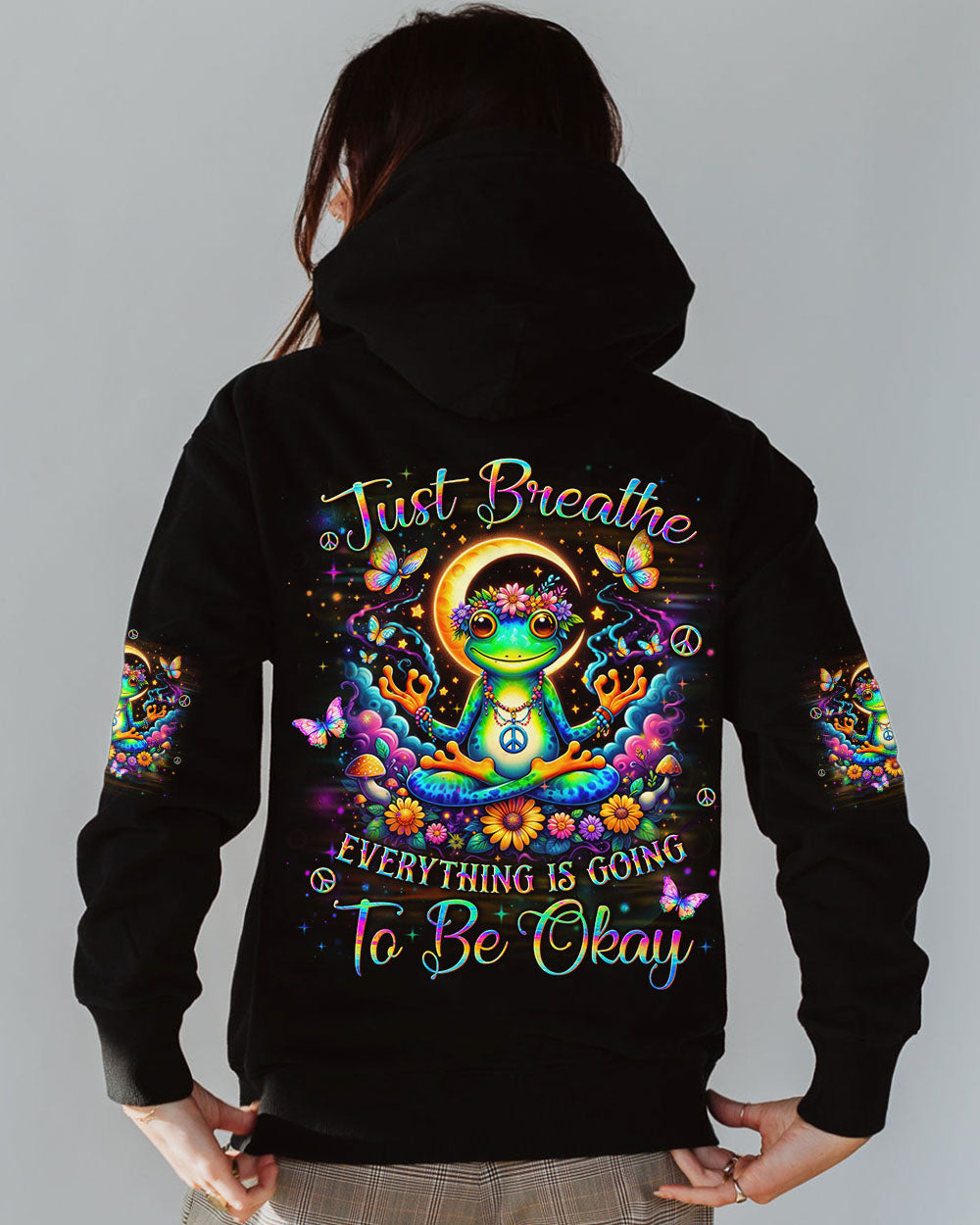 JUST BREATHE FROG ALL OVER PRINT - YHLN2003245