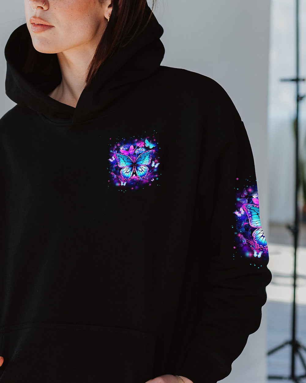 I BELIEVE THERE ARE ANGELS AMONG US BUTTERFLY ALL OVER PRINT - YHLN2106243