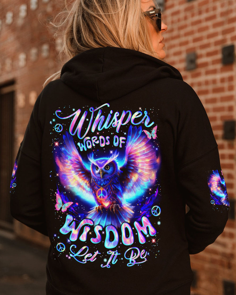 WHISPER WORDS OF WISDOM LET IT BE OWL ALL OVER PRINT - YHLN2108253