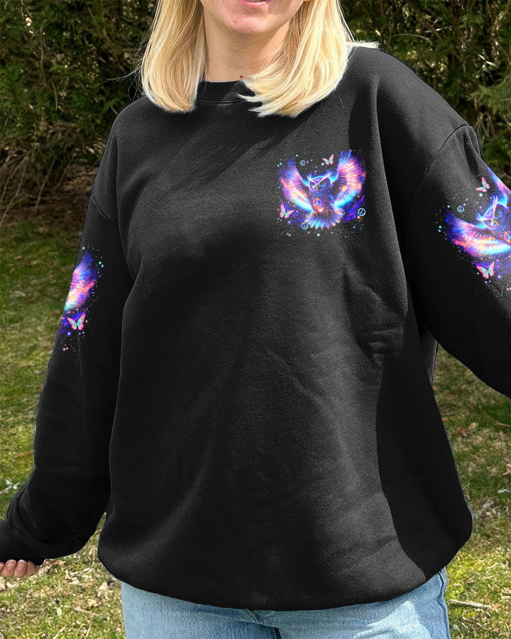WHISPER WORDS OF WISDOM LET IT BE OWL ALL OVER PRINT - YHLN2108253