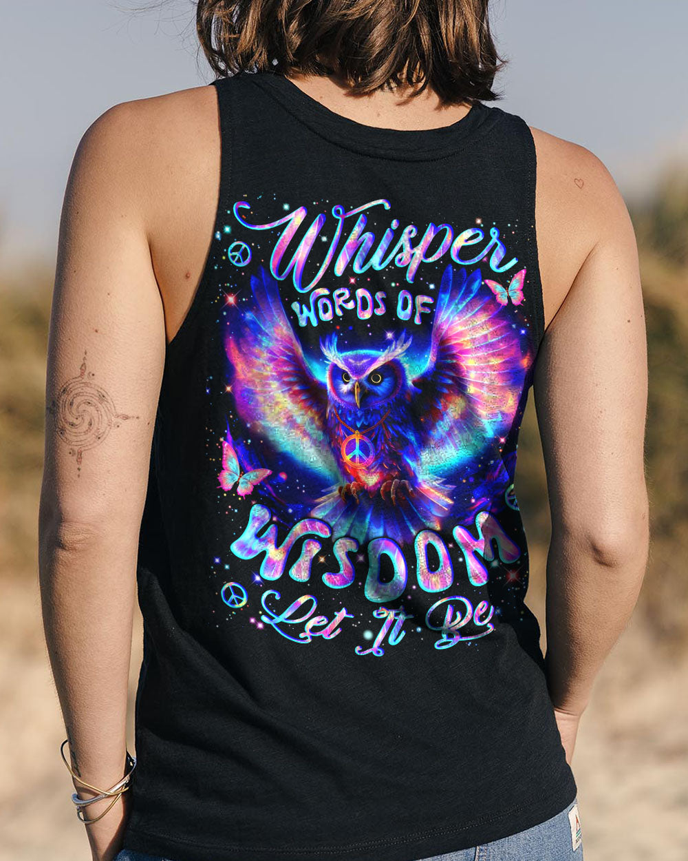 WHISPER WORDS OF WISDOM LET IT BE OWL ALL OVER PRINT - YHLN2108253