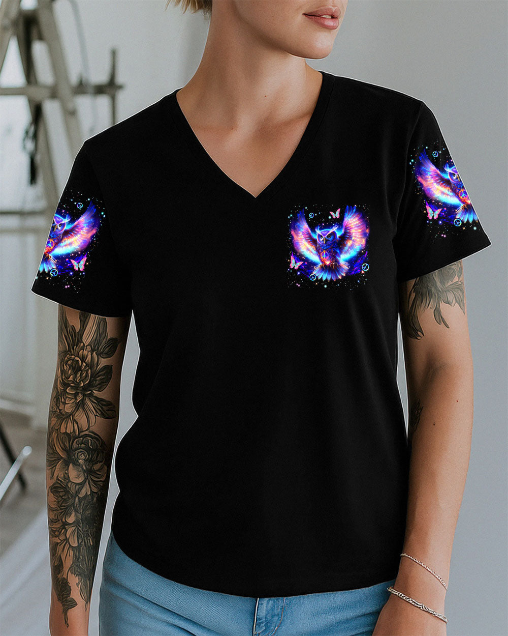 WHISPER WORDS OF WISDOM LET IT BE OWL ALL OVER PRINT - YHLN2108253