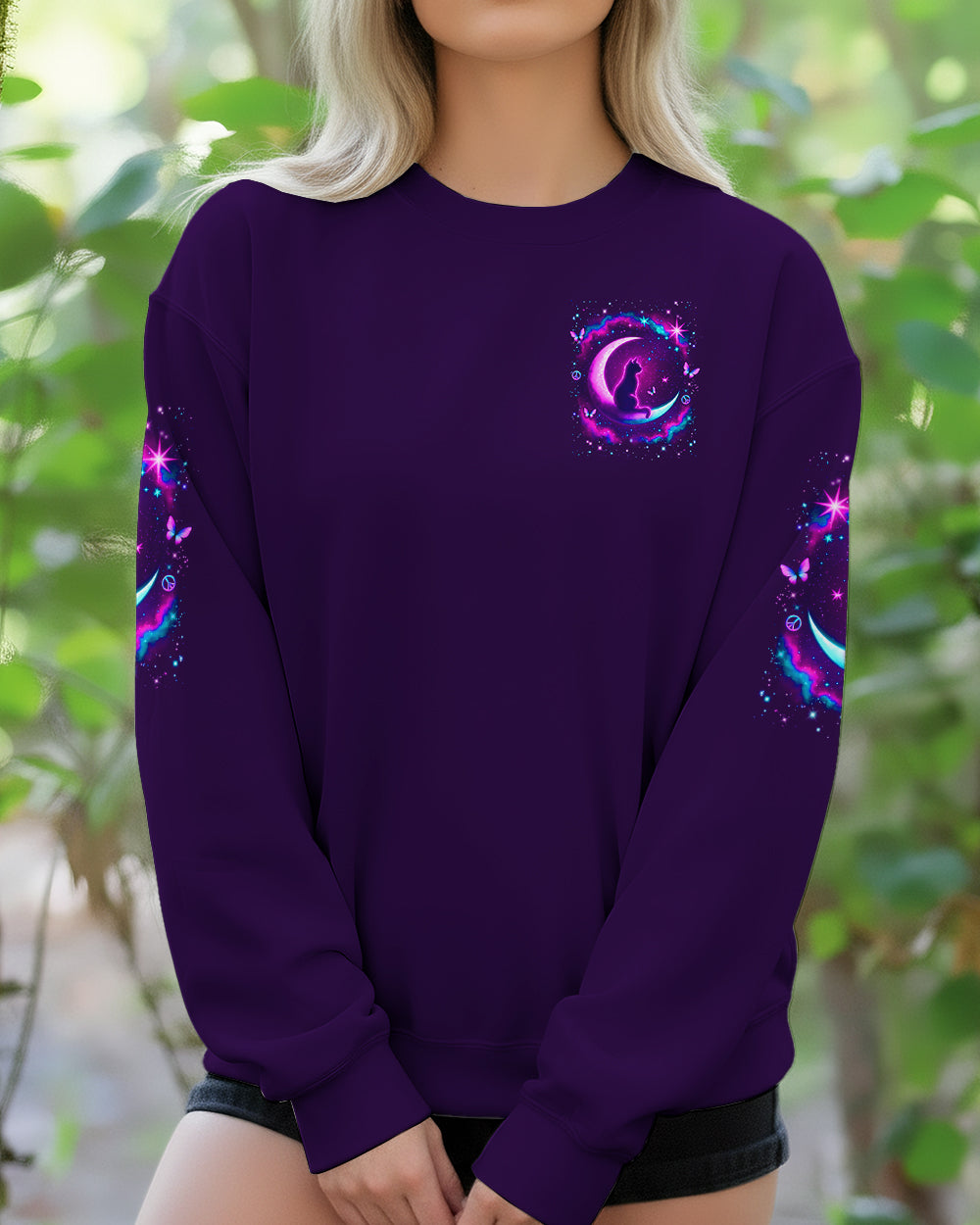 STAY WILD MOON CHILD CAT ALL OVER PRINT - YHLN2301262