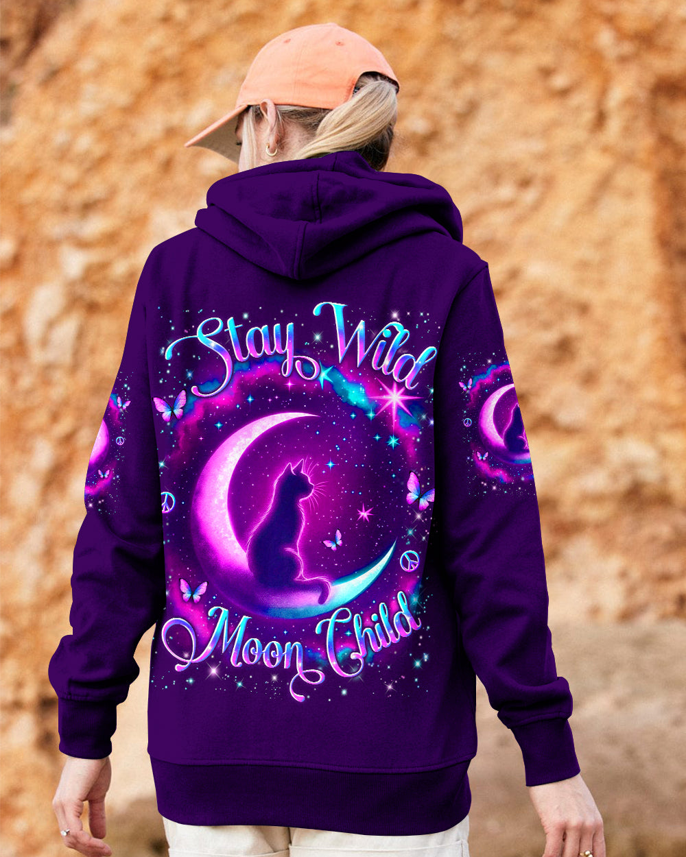 STAY WILD MOON CHILD CAT ALL OVER PRINT - YHLN2301262