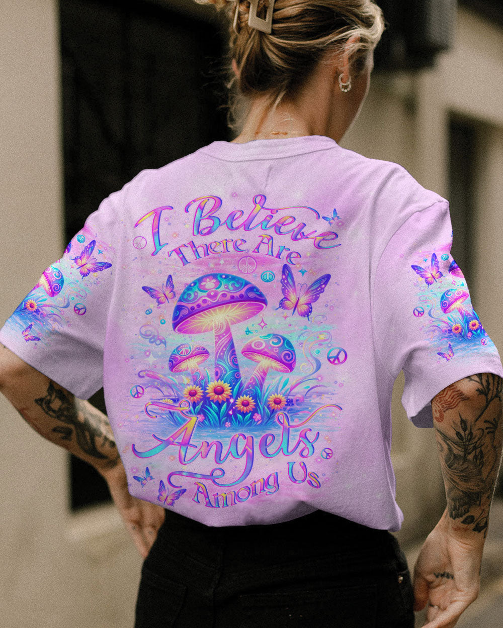 I BELIEVE THERE ARE ANGELS AMONG US WINGS ALL OVER PRINT - YHLN2304244